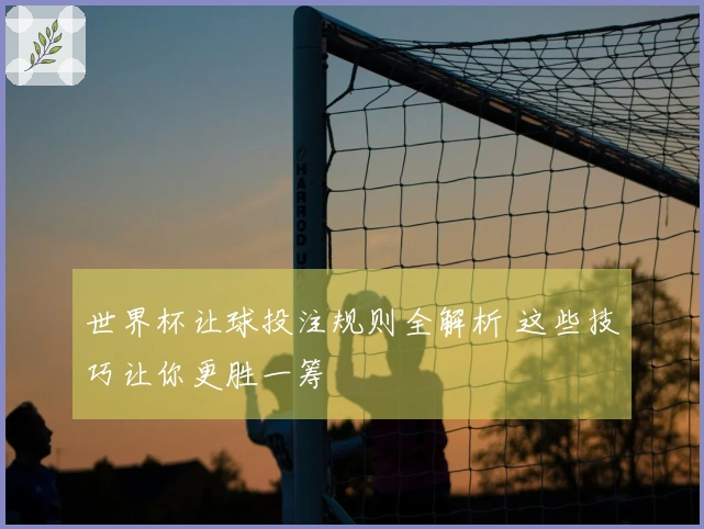 世界杯让球投注规则全解析 这些技巧让你更胜一筹